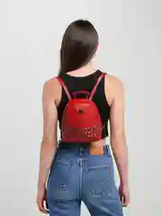 Вишнёвый рюкзак женский кожаный, 4 цвета