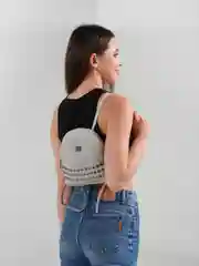 Белый рюкзак женский кожаный, 4 цвета