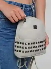 Белый рюкзак женский кожаный, 4 цвета