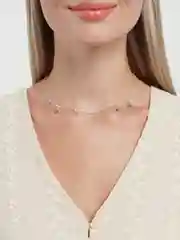 Серебряный цепочка на шею "Звезды"