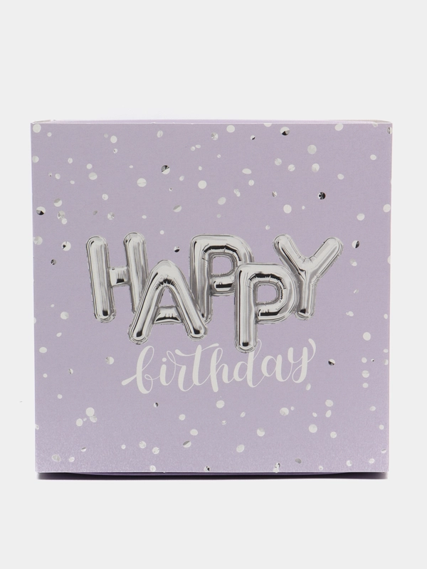 Коробка складная Happy birthday, 14 х 14 х 8 см