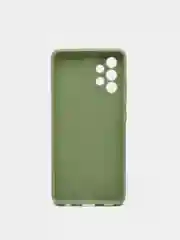 Оливковый чехол для Samsung Galaxy A32 (4G) силиконовый матовый однотонный