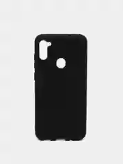 Черный чехол для Samsung A11/A115F/M11 силиконовый, матовый, однотонный