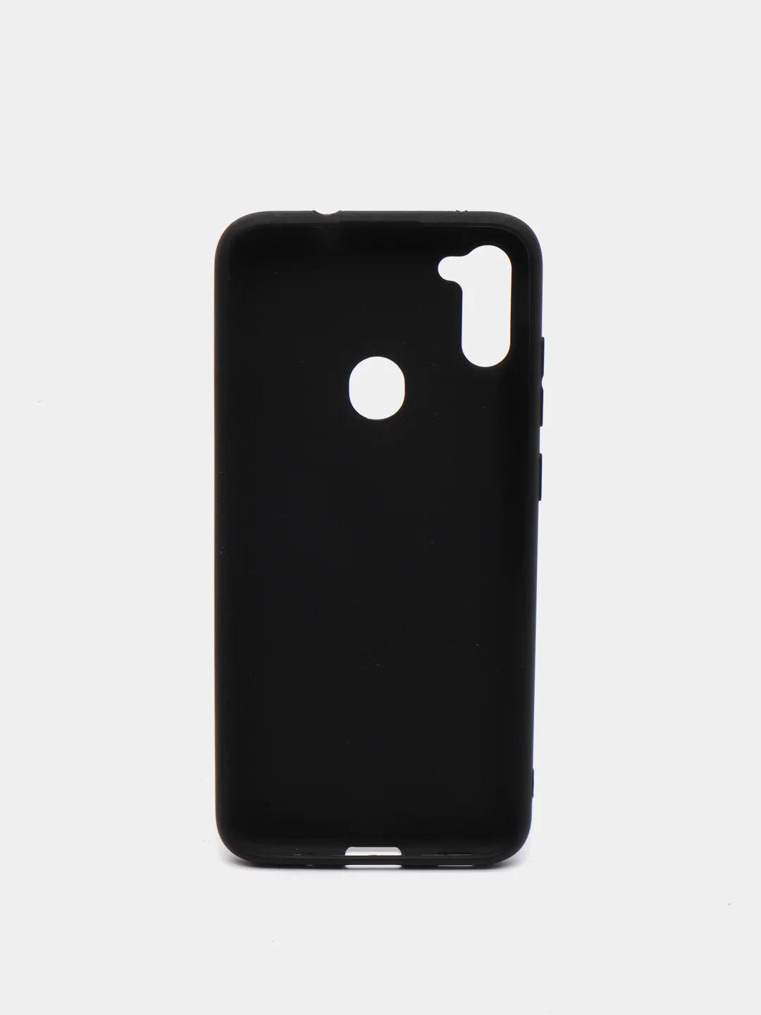 Черный чехол для Samsung A11/A115F/M11 силиконовый, матовый, однотонный