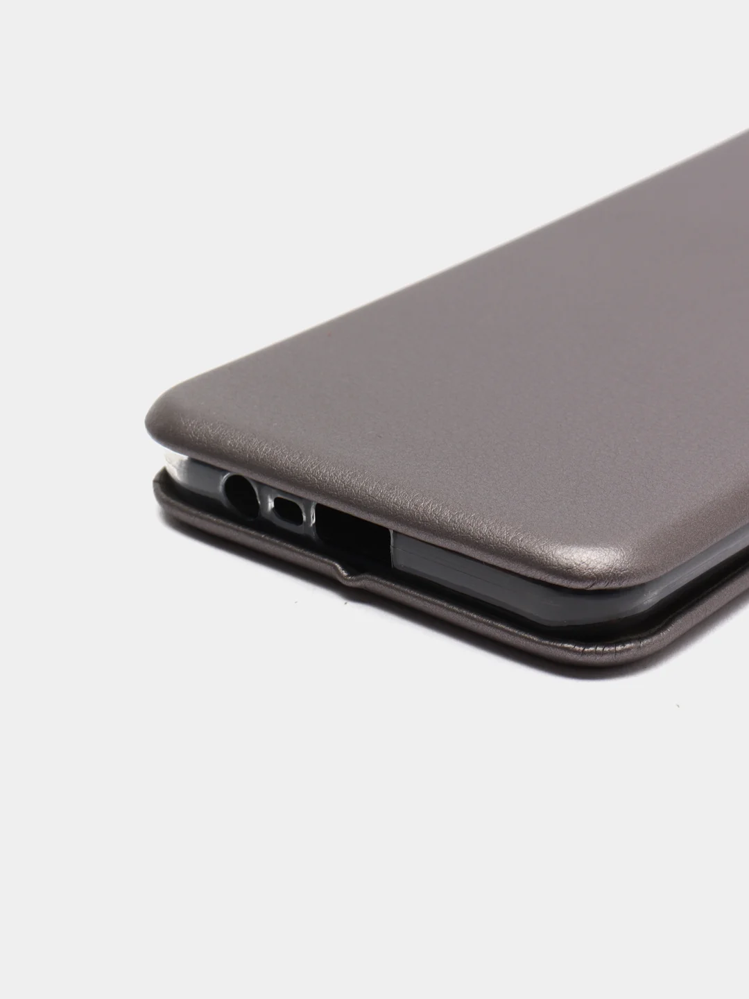 Серебряный чехол-книжка для Realme C21 / C21Y