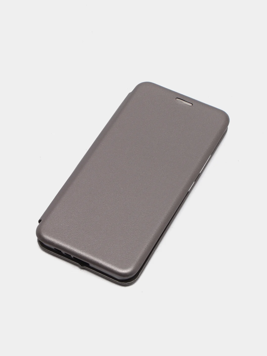 Серебряный чехол-книжка для Realme C21 / C21Y