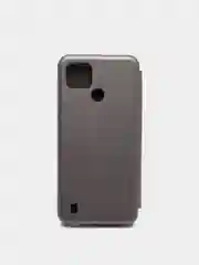 Серебряный чехол-книжка для Realme C21 / C21Y