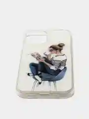Белый чехол для iPhone 11, 12, 12 Pro, XR, силикон с картинкой / рисунком