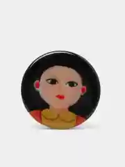 Оливковый попсокет для смартфона "Игра в кальмара"