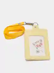 Золотой бейдж с держателем для школьника/ чехол для пропуска, для карты