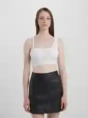 Белый топ-майка
