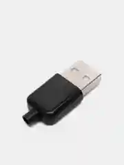 5 штук Штекер USB в корпусе черный, разъем USB на кабель