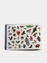Синий книга с наклейками "100 наклеек"