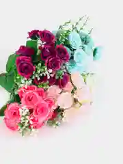 Белый искусственный букет чайной розы, 31 см