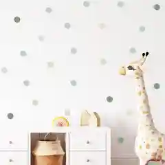Ледяной интерьерные наклейки "Сердечки", "Горошки"