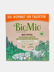 Таблетки для посудомоечной машины BioMio, экологичные, с маслом эвкалипта, 100 штук