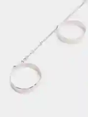 Серый кольца на 4 пальца с цепочкой / с регулируемым размером, 2 вида