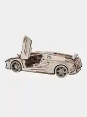 Зеленый конструктор деревянный: сборная модель 3D, разные виды