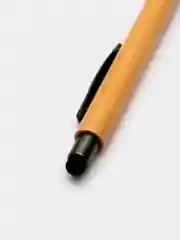 Экологичная шариковая ручка из бамбука, со стилусом