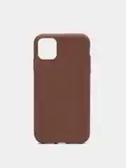 Коричневый чехол силиконовый, матовый, мягкий для Айфон iPhone XSMax / 11 / 11 Pro /  11 Pro Max / 12
