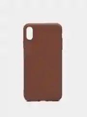 Коричневый чехол силиконовый, матовый, мягкий для Айфон iPhone XSMax / 11 / 11 Pro /  11 Pro Max / 12