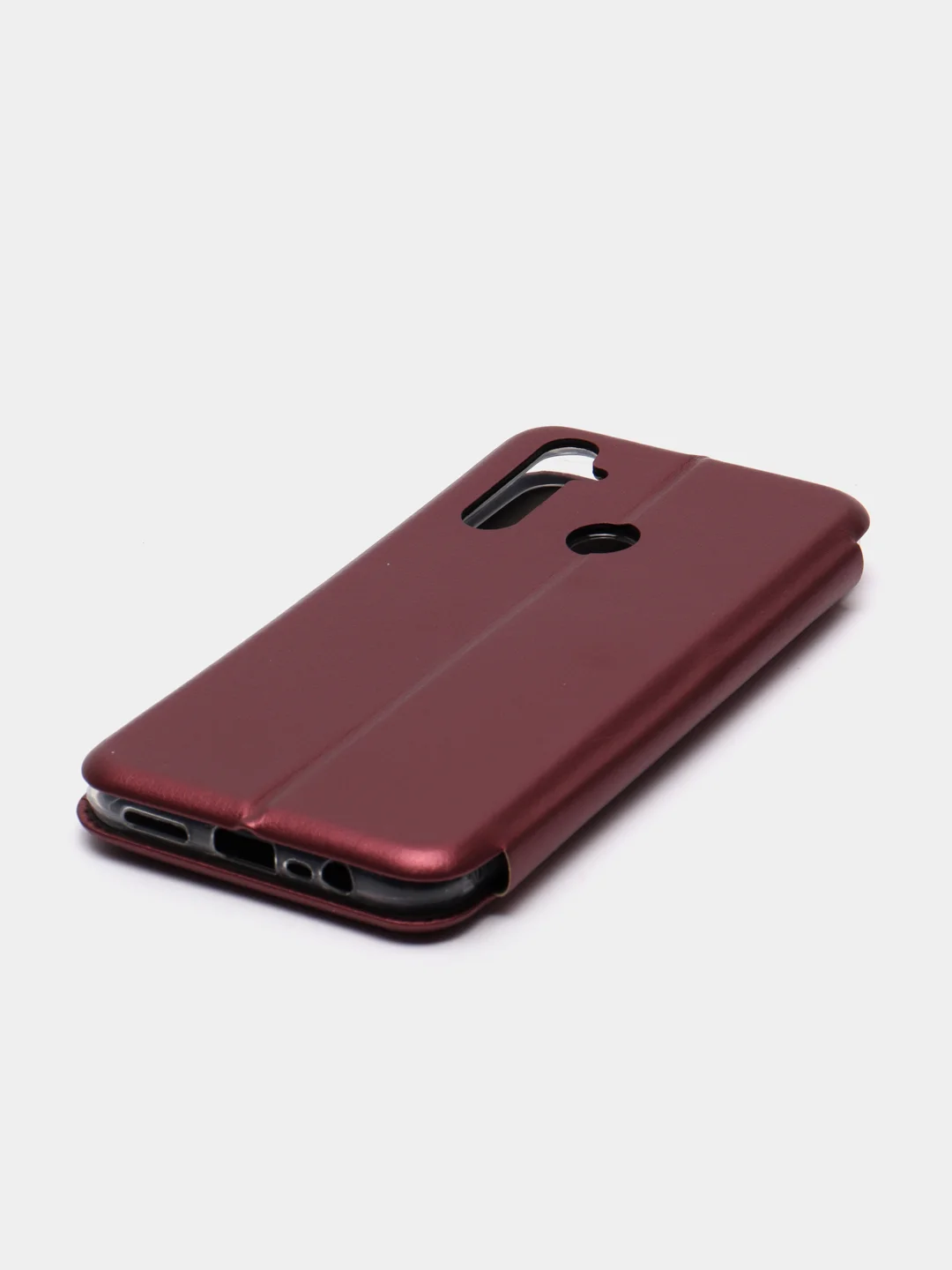Багровый чехол-книжка для Realme C3 / 5 / 6i