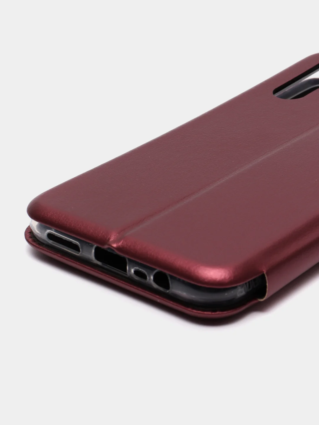 Багровый чехол-книжка для Realme C3 / 5 / 6i
