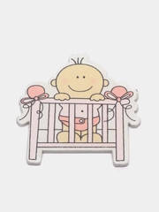 Декоративный элемент Baby Girl, деревянный