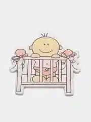 Декоративный элемент Baby Girl, деревянный