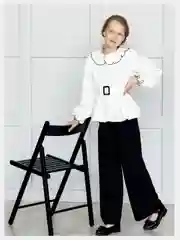 Костюм для девочки с брюками палаццо,школьный