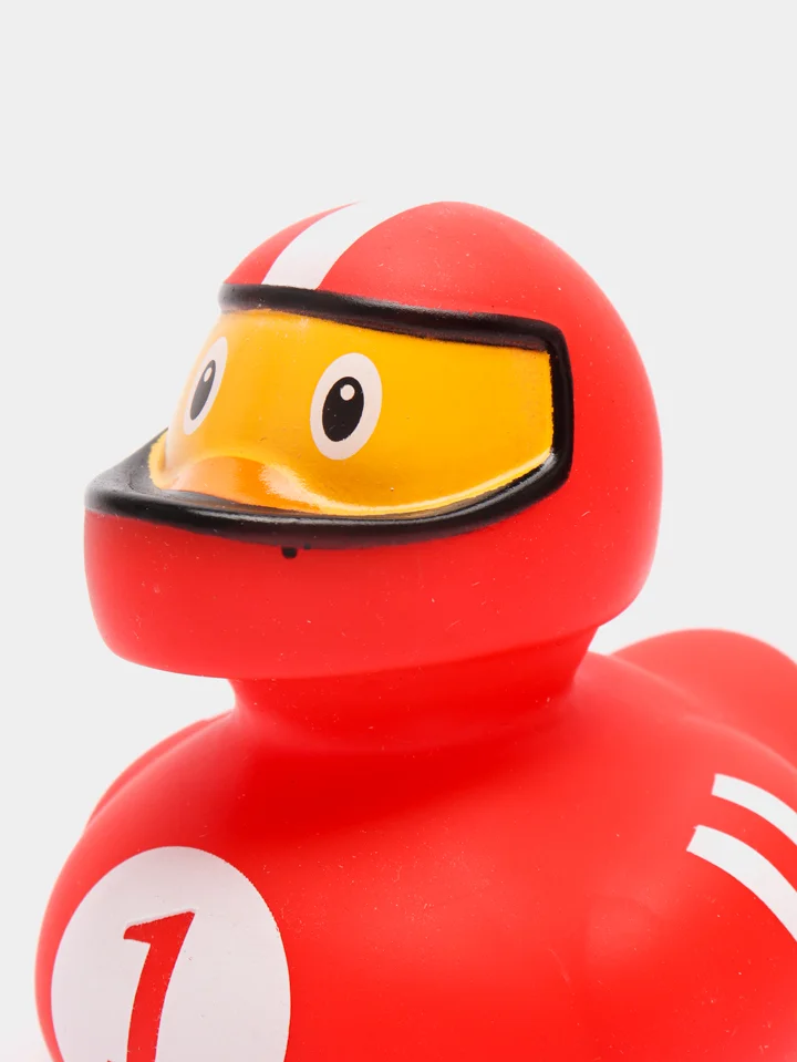 Игрушка для купания, сувенир Funny Ducks "Гонщик  уточка", 1869