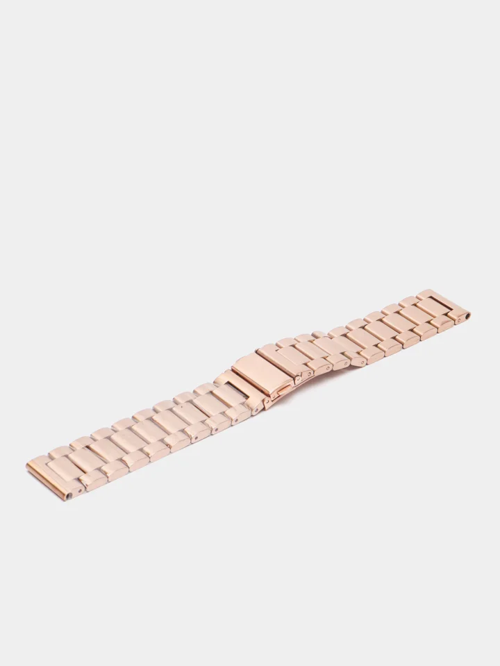 Розовый металлический ремешок 20/22 мм для Xiaomi Amazfit Bip(Lite)/GT/GTS/Samsung gear S2 Classic