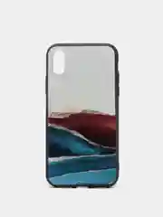Белый яркий чехол цветные принты картинки iPhone 5S, SE 6 6S 7 8 Plus X XS XR 11 12 Mini Pro Max