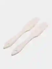 Белый набор кисточек для масла, 2 штуки