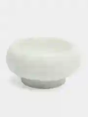 Белый ступка с пестиком из мрамора, 9х4,5 см