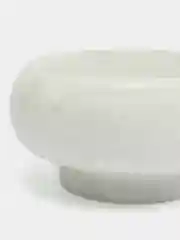 Белый ступка с пестиком из мрамора, 9х4,5 см