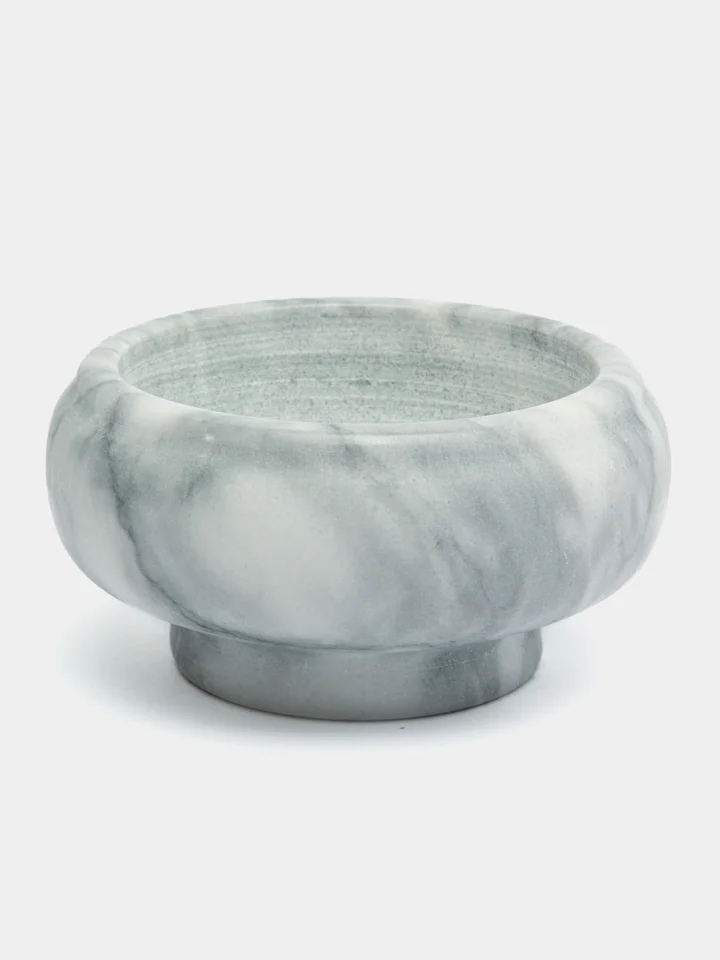 Манго ступка с пестиком из мрамора, 9х4,5 см