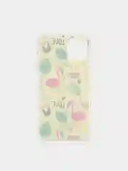 Желтый чехол с цветным принтом картинки iPhone 5S/SE/6/6S/7/8/Plus/X/XS/XR/11/12/Mini/Pro/Max