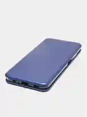 Синий чехол книжка Samsung Galaxy A03S с функцией подставки