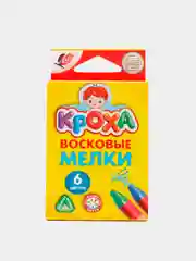 Мелки восковые Луч "Кроха", 6 цветов, трехгранные