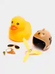 Индиго игрушка "Утка в шлеме", с пропеллером, в очках, в машину