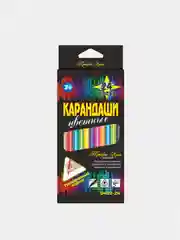 Карандаши цветные "Профи-Арт" 6/12/18/24 цв., деревянные. 9402