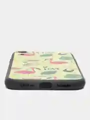 Желтый чехол с цветным принтом картинки iPhone 5S/SE/6/6S/7/8/Plus/X/XS/XR/11/12/Mini/Pro/Max