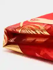 Органза красная с тюльпанами, 47 см * 1 метр