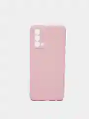 Розовый силиконовый чехол BROSCORP для Realme GT Master Edition матовый тонкий бортик вокруг камер