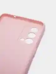 Розовый силиконовый чехол BROSCORP для Realme GT Master Edition матовый тонкий бортик вокруг камер