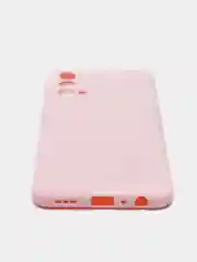 Розовый силиконовый чехол BROSCORP для Realme GT Master Edition матовый тонкий бортик вокруг камер