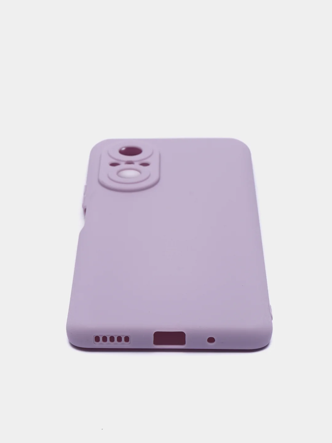 Сиреневый чехол для Huawei Nova 9 SE силиконовый BROSCORP матовый / прозрачный, бортик- защита камер