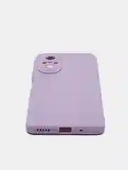 Сиреневый чехол для Huawei Nova 9 SE силиконовый BROSCORP матовый / прозрачный, бортик- защита камер