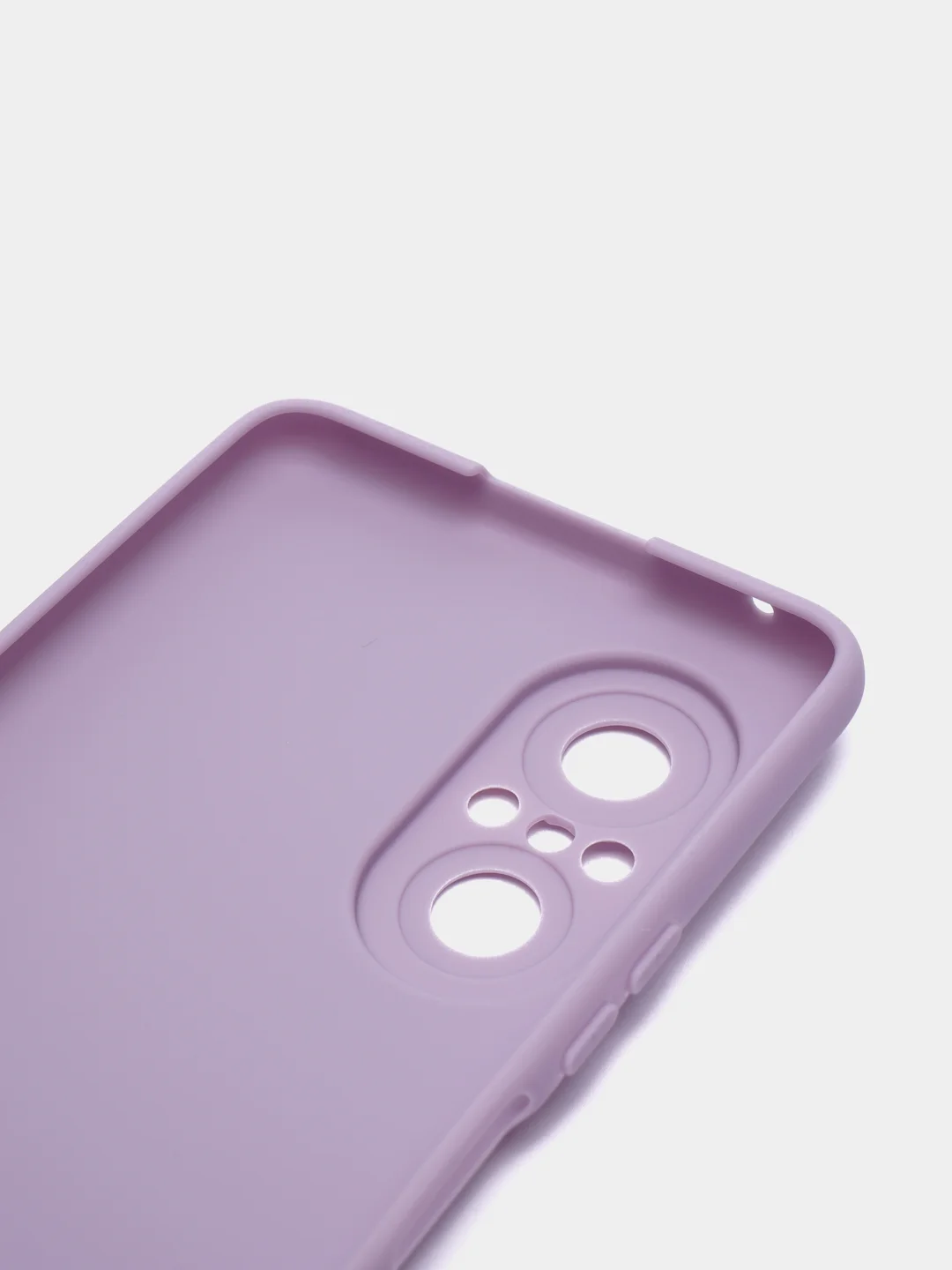 Сиреневый чехол для Huawei Nova 9 SE силиконовый BROSCORP матовый / прозрачный, бортик- защита камер